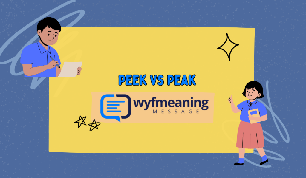 Peek vs Peak