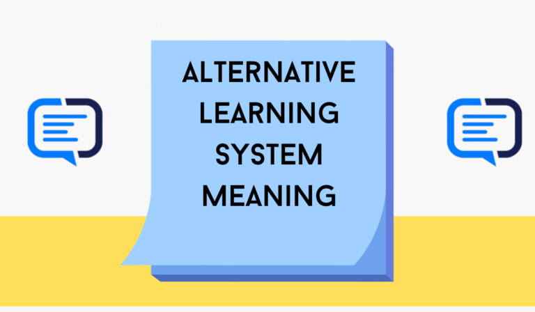 Alternative Learning System Meaning