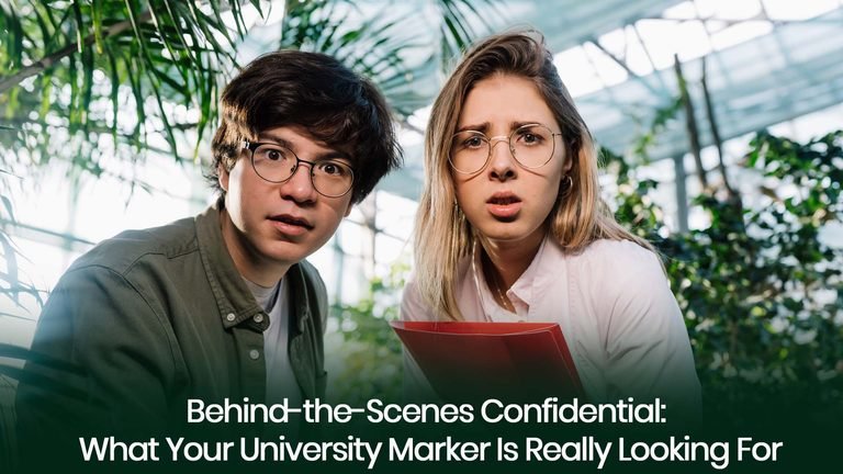 Behind-the-Scenes Confidential: What Your University Marker Is Really Looking For